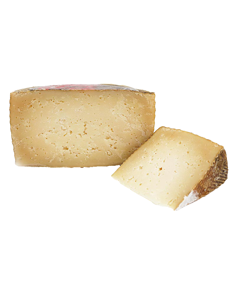 Queso de Oveja Curado Castellano Valle de Aras por la mitad