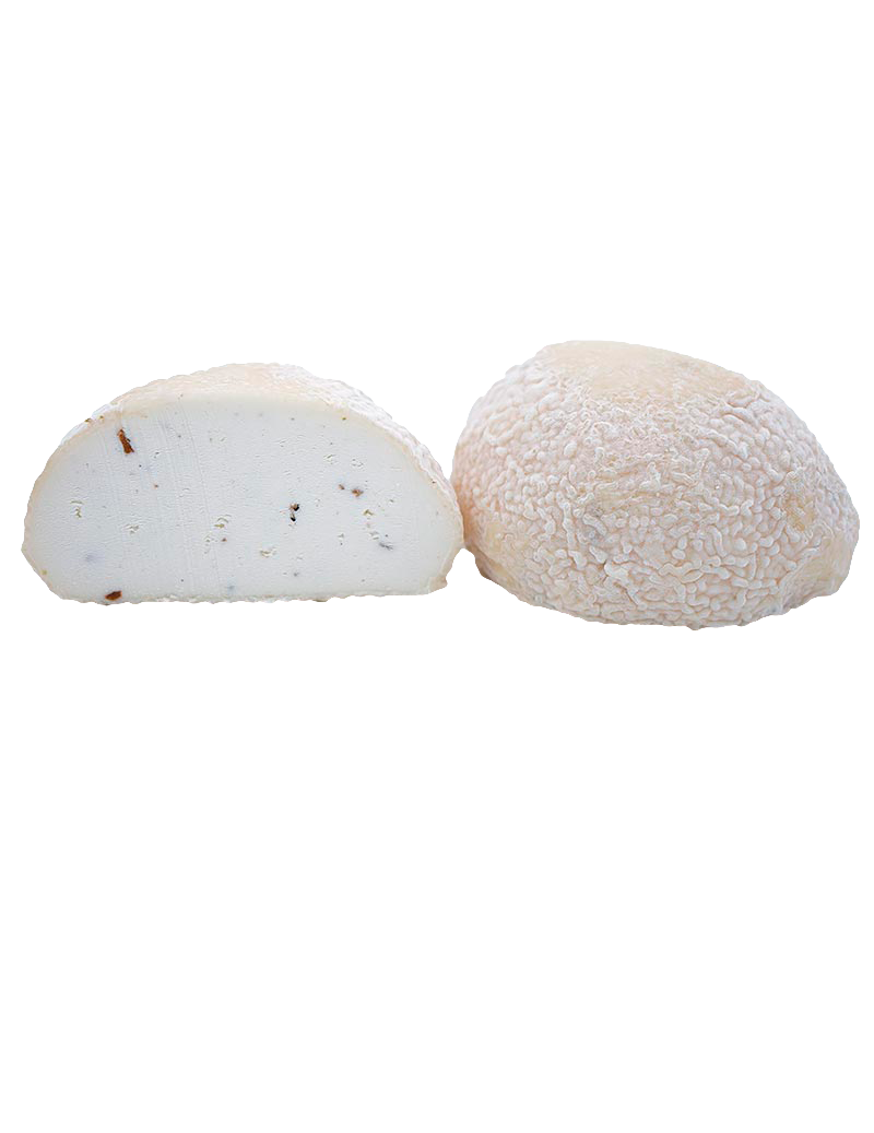 Queso trufado granizo La Rueda abierto por la mitad