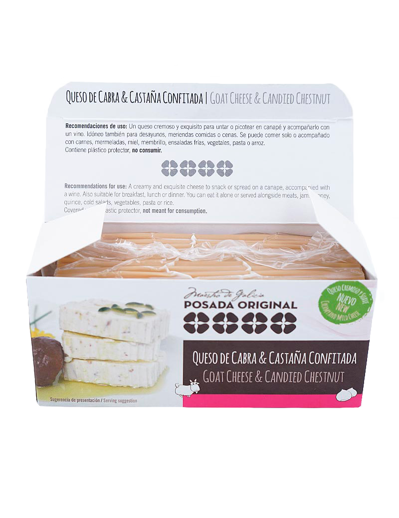 Queso Cabra y Castaña Confitada envase