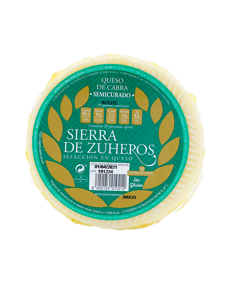 Queso de Cabra en Aceite Sierra de Zuheros 360 gr.