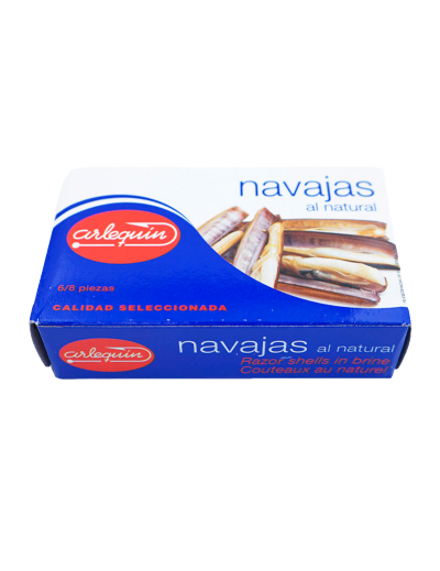 Navajas al natural Lata 120 gr. Arlequín 2