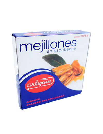 Mejillones en Escabeche 10/14 Piezas Gigantes Arlequín 2