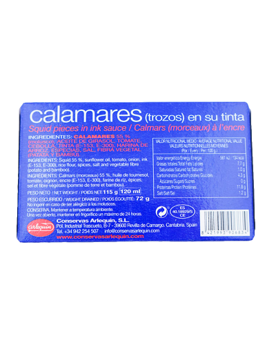 Calamares en su Tinta Arlequín 2