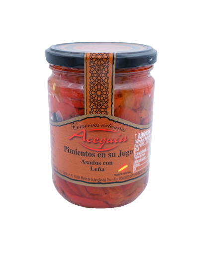 Pimientos en su Jugo Asados con Leña Acequia