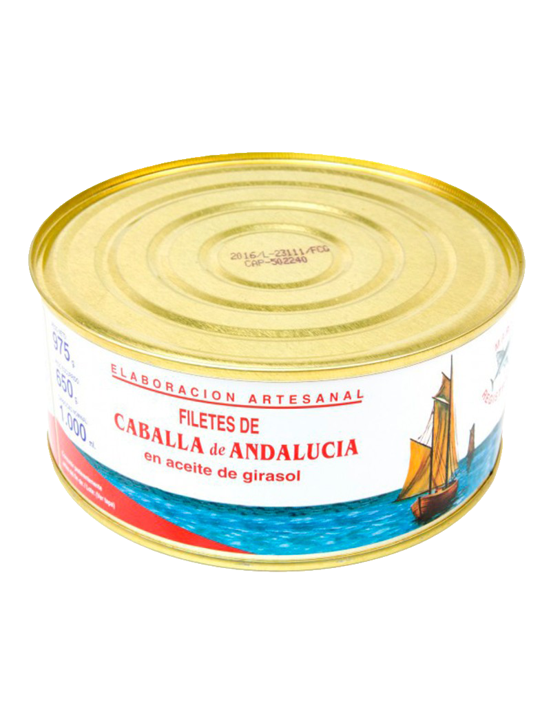 Filetes de Caballa de Andalucía en Aceite de Girasol La Tarifeña