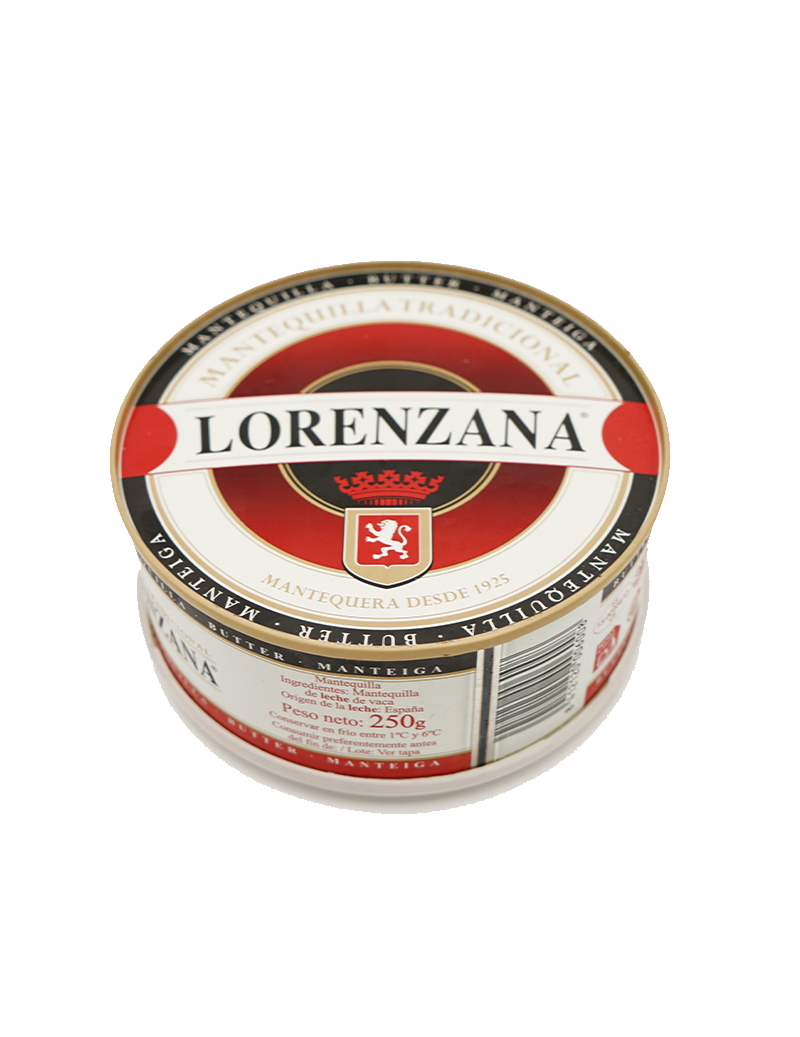 Mantequilla sin sal Lorenzana 250 gr.
