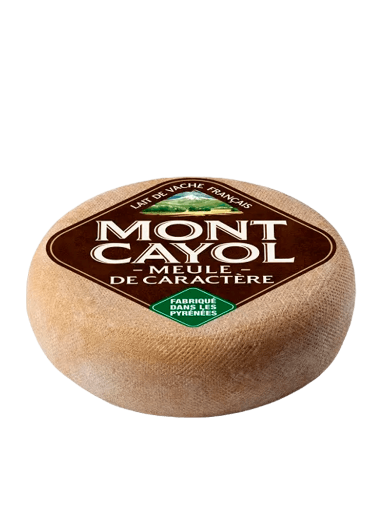 Queso Mont Cayol Pyrénées visto de lado