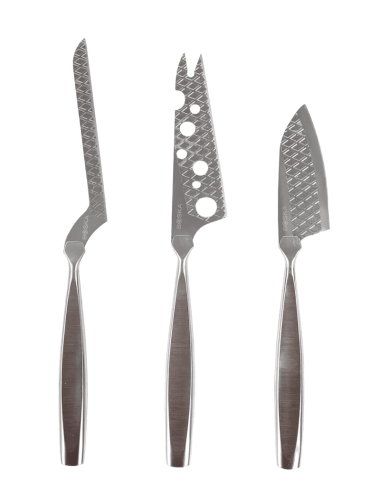 3 cuchillos del set para queso Monaco de Boska