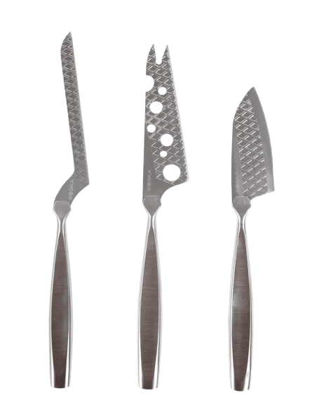 3 cuchillos del set para queso Monaco de Boska