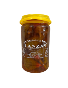 Berenjenas rellenas de pimiento Lanzas