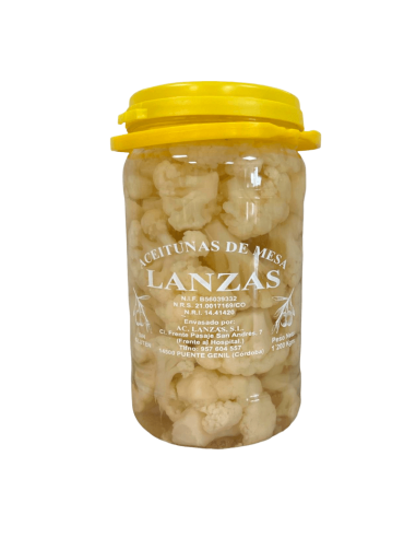 envase de Coliflor encurtida de la marca Lanzas