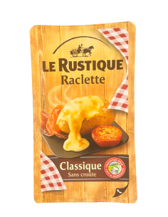 Queso raclette sin corteza laminado 400g