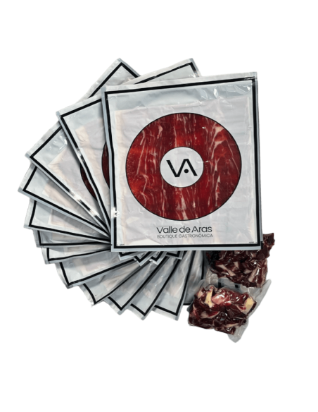 Jamón Gran Selección 50% Duroc Valle de Aras loncheado y envasado al vacio Jamón Gran Selección 50% Duroc Valle de Aras loncheado y envasado al vacio
