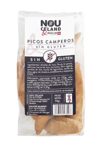 Picos camperos sin gluten 50gr