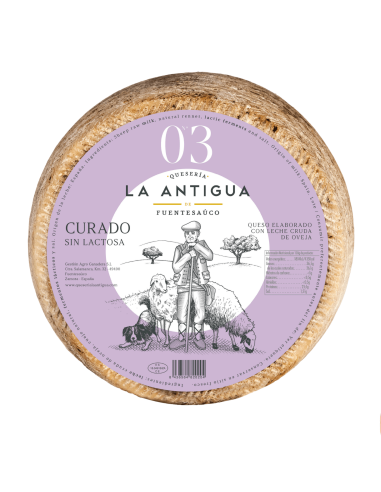 Queso de Oveja Curado Sin Lactosa La Antigua de Fuentesaúco