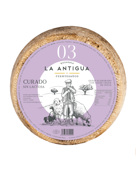 Queso de Oveja Curado Sin Lactosa La Antigua de Fuentesaúco
