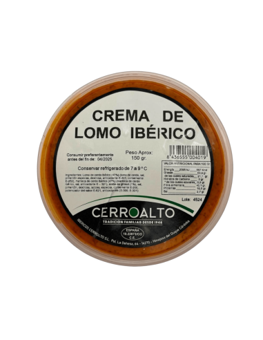 Crema de lomo ibérico Cerroalto