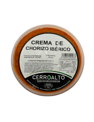 Crema de chorizo ibérico Cerroalto