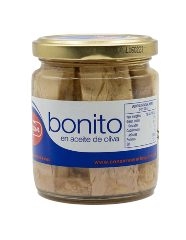 Bonito del Norte en Aceite de Oliva Tarro 220gr Arlequín