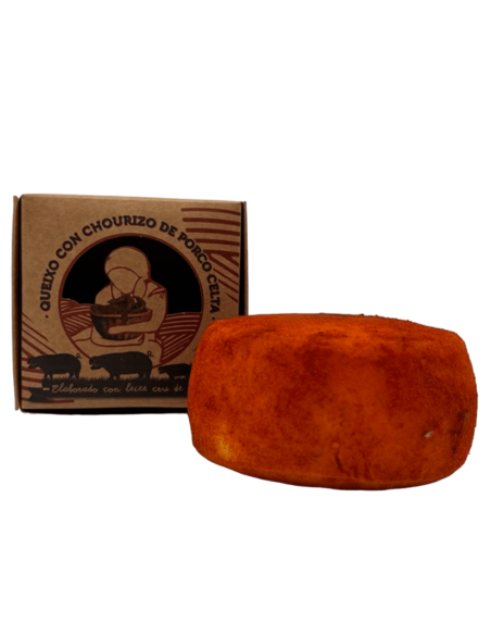 Queso con chorizo de cerdo Celta Campo Capela 400 gr Queso con chorizo de cerdo Celta Campo Capela 400 gr