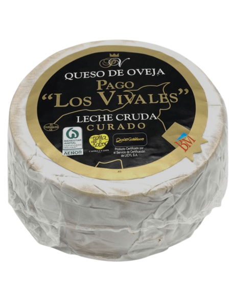 QUESO DE OVEJA CURADO MANTECA ET.NEGRA PAGO LOS VIVALES