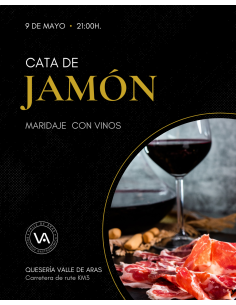 Cata de jamón y maridaje con vinos | 9 de mayo