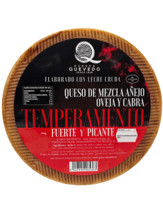 Queso mezcla añejo fuerte y picante Temperamento