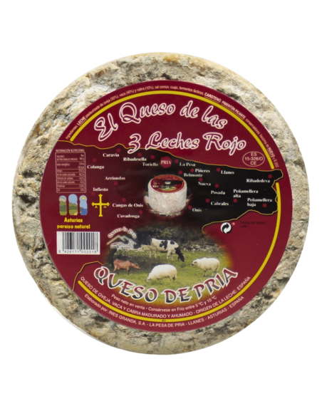 Queso mezcla Etq. Roja Pria Tres Leches