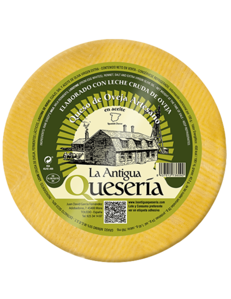 Queso de oveja artesano en aceite La Antigua Quesería