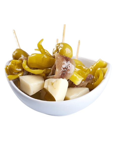 Gilda de anchoa y queso Arlequín