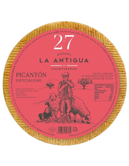 Queso de oveja curado picantón La Antigua de Fuentesaúco