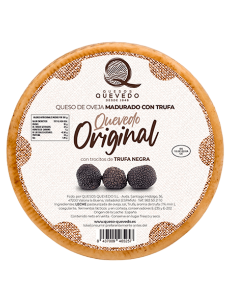 Queso de Oveja Madurado con Trufa Quevedo