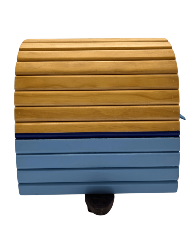 Caravana de madera artesanal para box