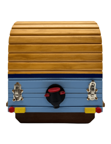 Caravana de madera artesanal para box