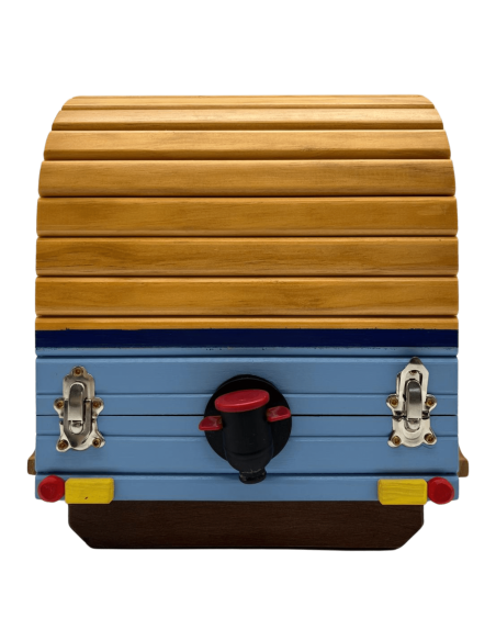 Caravana de madera artesanal para box