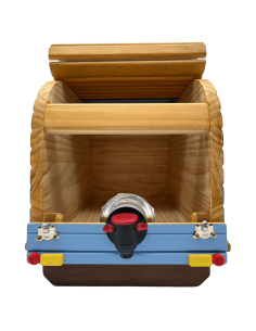 Caravana de madera artesanal para box 2