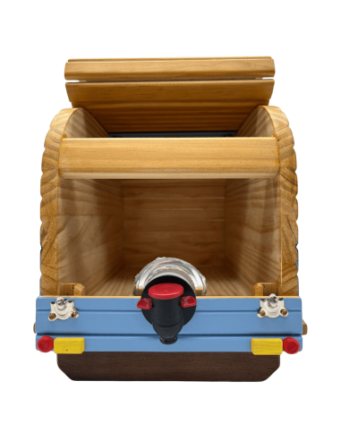 Caravana de madera artesanal para box