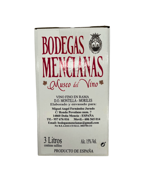 Box de vino en rama 3L Bodegas Mencianas