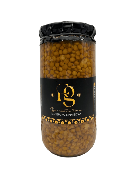 Tarro de Lenteja pardina cocida La flor del Garbanzo