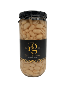 Tarro de Alubia blanca cocida La flor del Garbanzo