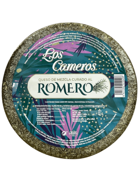 Queso mezcla curado al romero Los Cameros