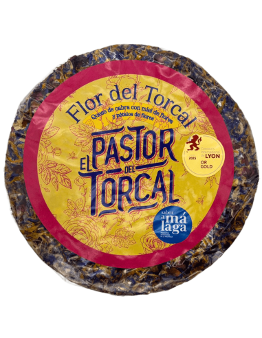 Queso de cabra con miel y pétalos Flor del Torcal