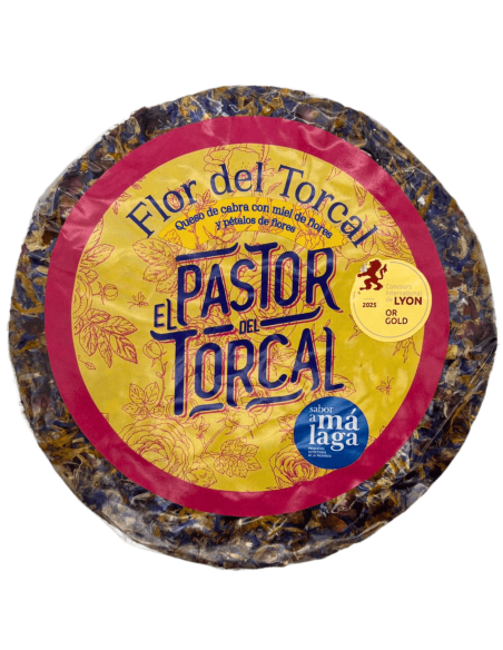 Queso de cabra con miel y pétalos Flor del Torcal