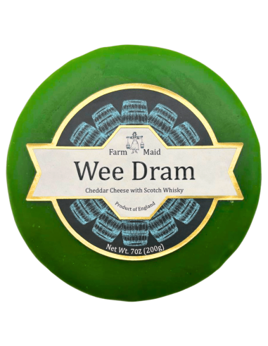Queso cheddar de whisky escocés Farm Maid