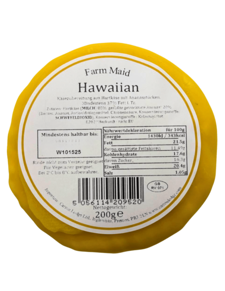 Queso wensleydale hawaiano con piña Farm Maid