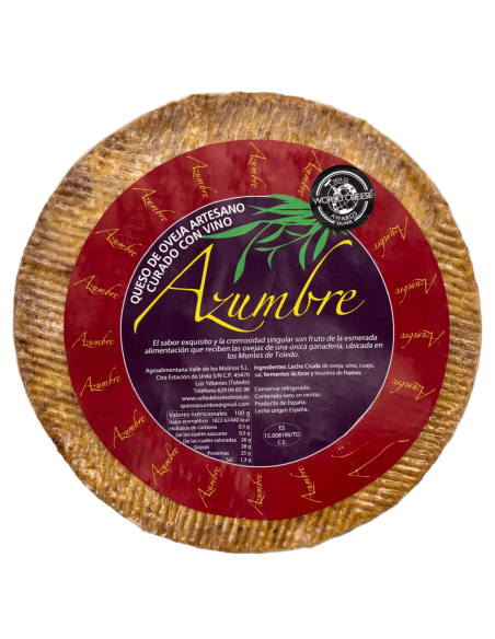 Queso de oveja curado en vino Azumbre