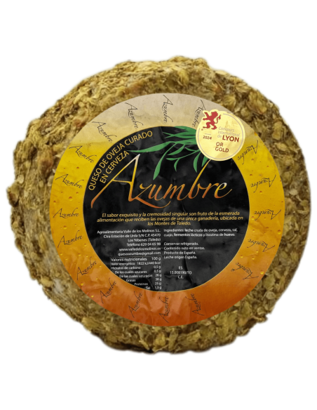 Queso de oveja curado en cerveza y lúpulo Azumbre