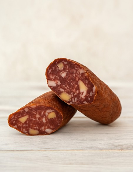 Salchichón ahumado con Comté