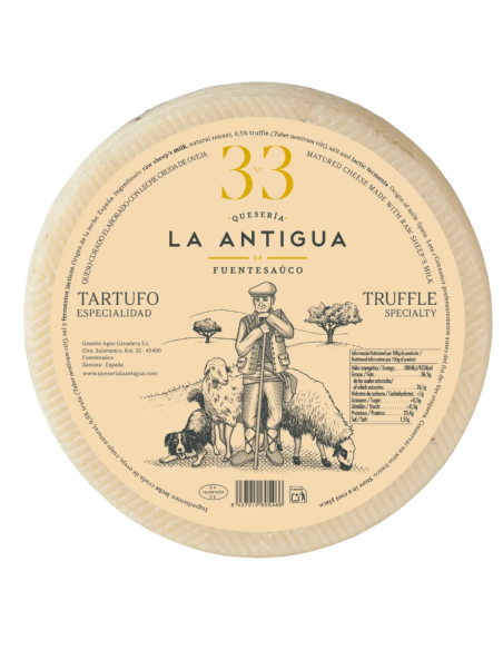 Queso de oveja curado al tartufo La Antigua de Fuentesaúco