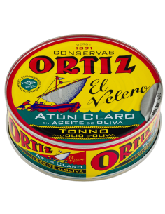 Atún Claro en Aceite de Oliva lata 250g Ortiz